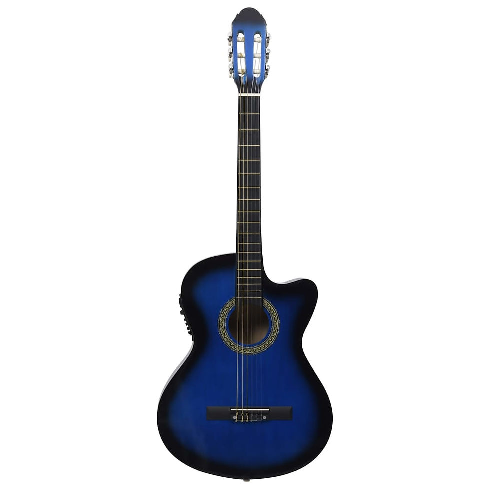 Thumbnail: Western Acoustic Cutaway Guitar with Equalizer and 6 Strings