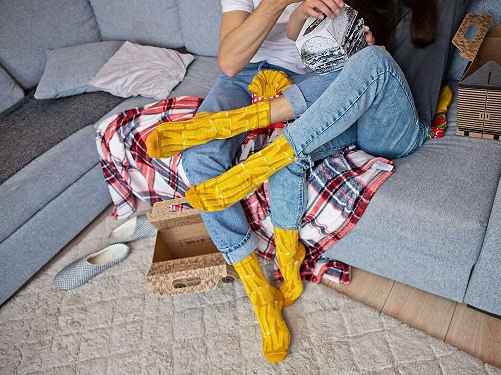Thumbnail: - Men Women Funny Socks To Go Gift - 4 Pairs