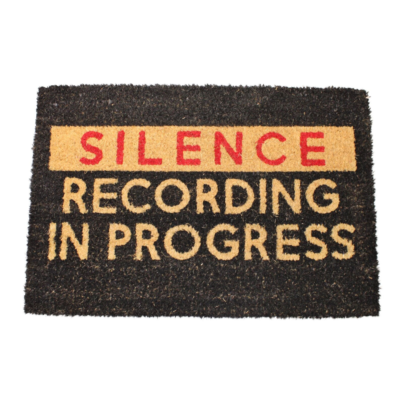 Silence Recording In Progress Doormat, 60x40cm Shipping furniture UK