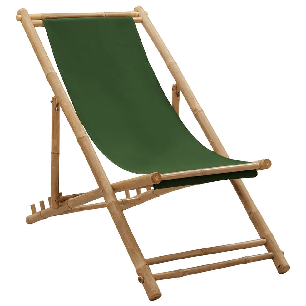 Thumbnail: Deck Chair Bamboo and Canvas