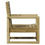 Thumbnail: Garden Chair Wax Brown 57.5x63x76 cm Solid Wood Pine