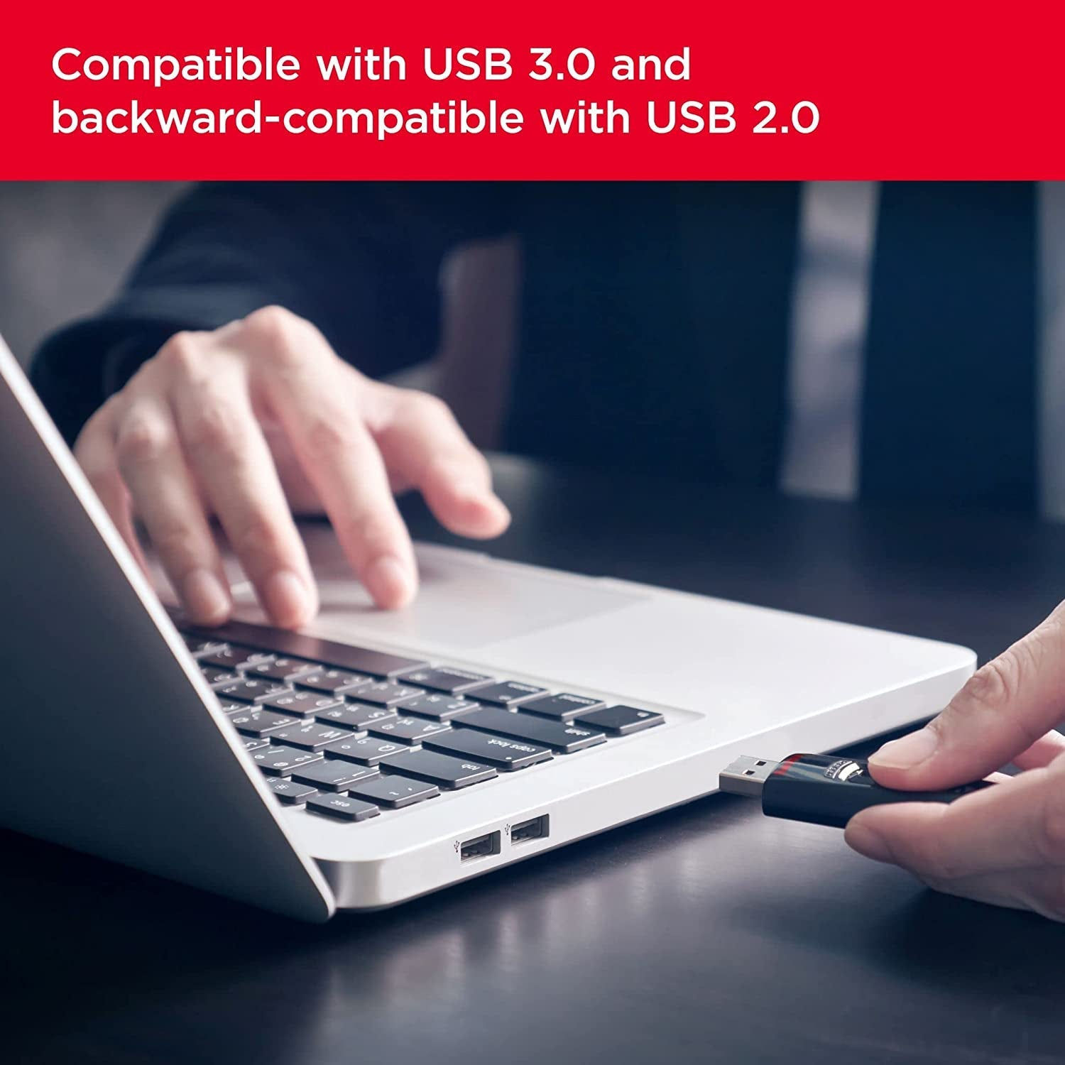 Ultra 128 GB, USB 3.0 flash drive, with up to 130 MB/s read speed, Black