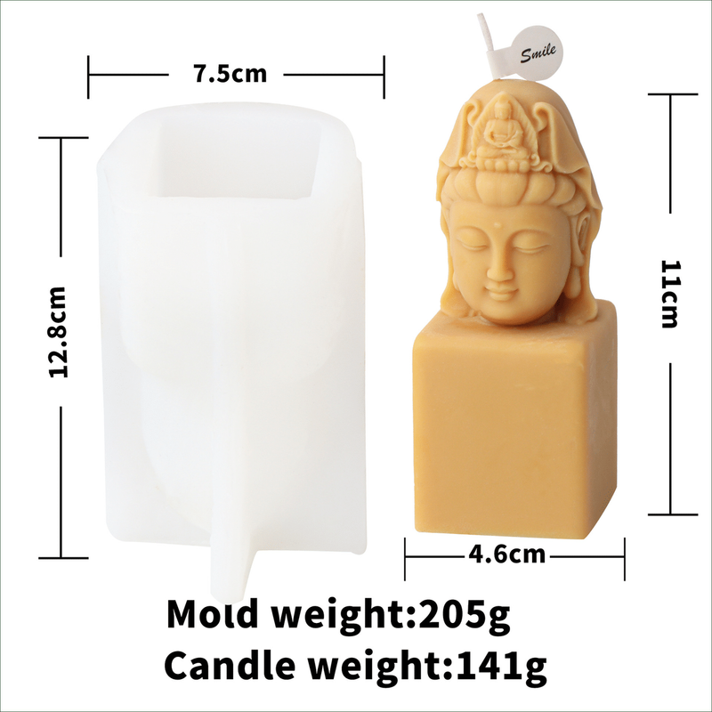 Thumbnail: Buddha Head Silicone Candle Mould – DIY Candle Making