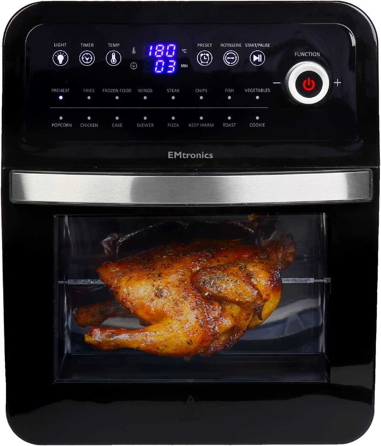 Air Fryer Oven Combi, Rotisserie and Grill, Large Family Size 12L