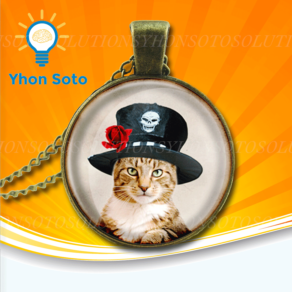 Cat Pendant Necklace [Pack of 1]