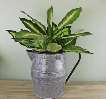 Vintage Style Metal Jug Garden Planter,