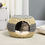 Thumbnail: PawHut Wicker Cat House, Rattan Raised Cat Bed w/ Soft Cushion, 40 x 30cm