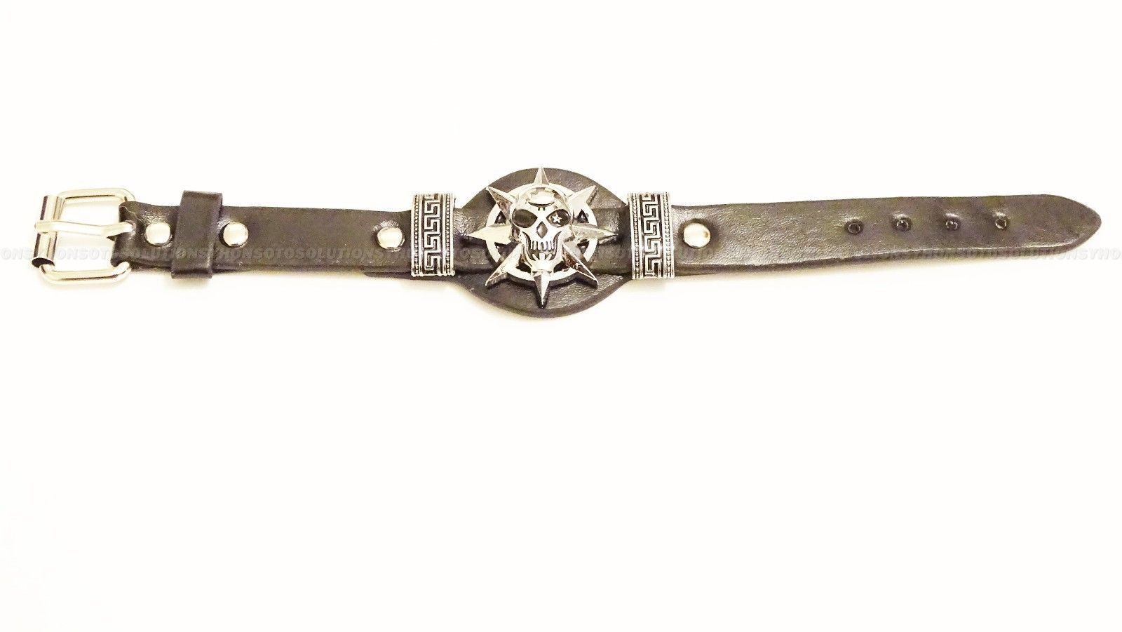 Skull Unisex Leather Bracelet