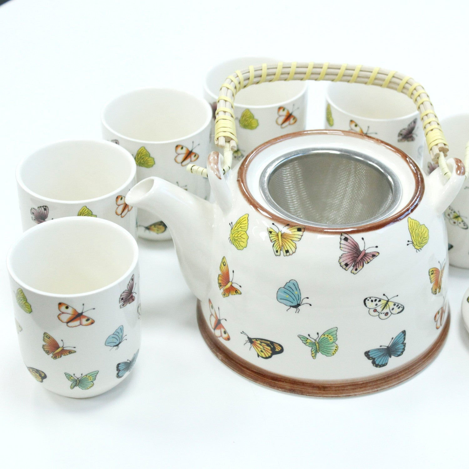Herbal Teapot Set - Butterflies Novelty Gift