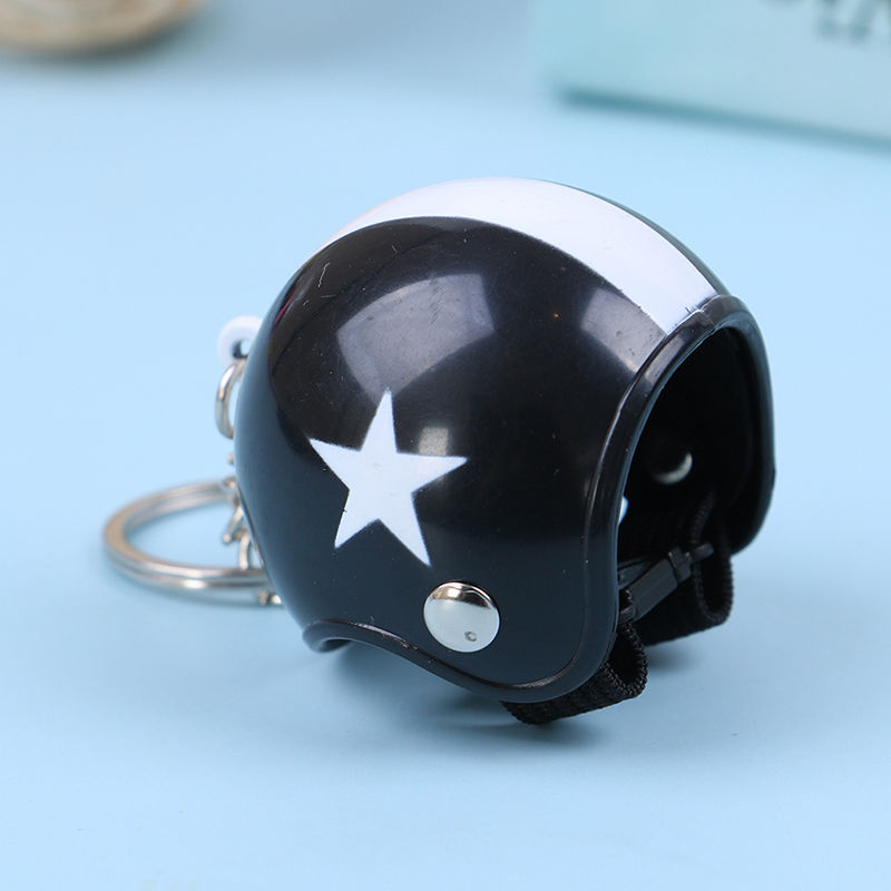 Thumbnail: Motorcycle Helmets Key chain Women Men Cute Safety Helmet Car Keychain Bags [1]