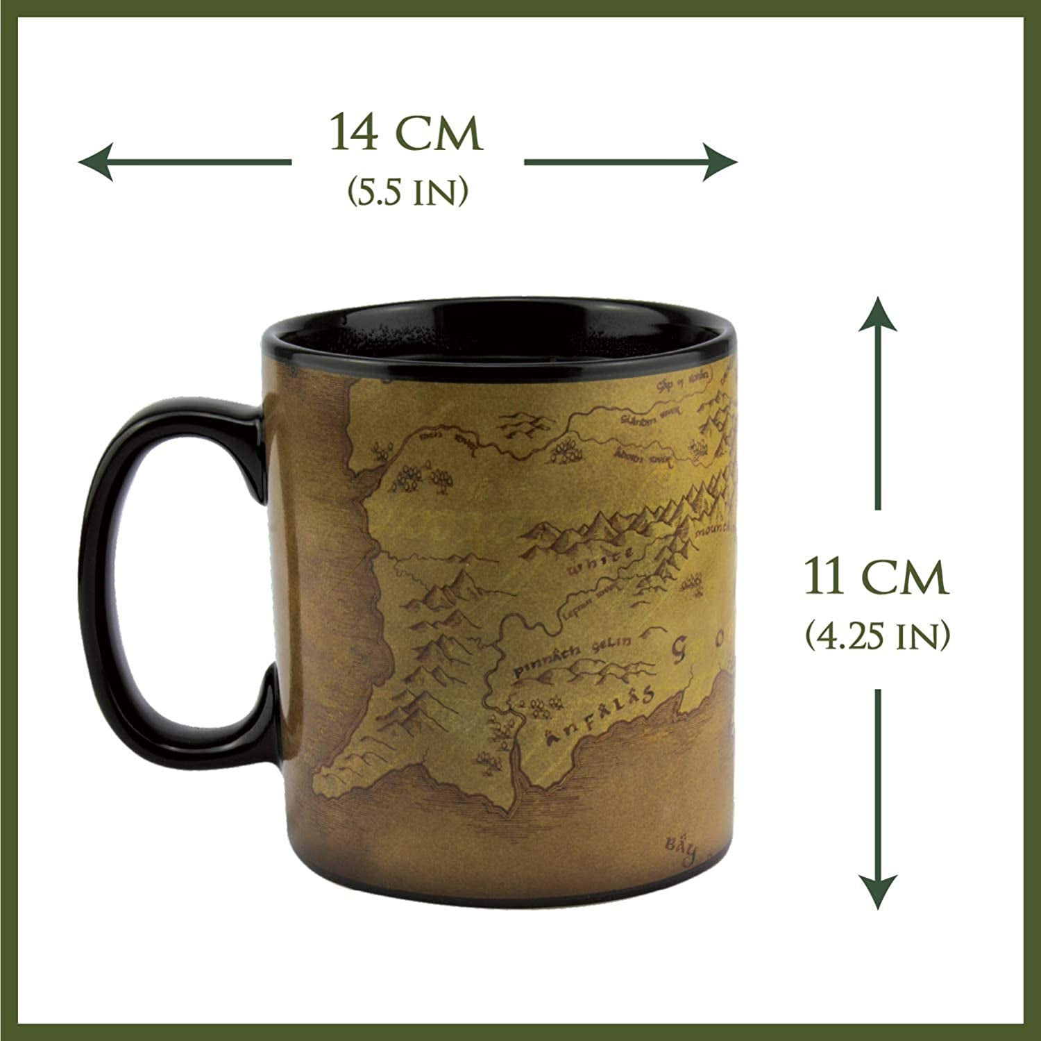 PP6546LR Lord Of The Rings Heat Change Coffee Mug, 550ml, Colour Changing