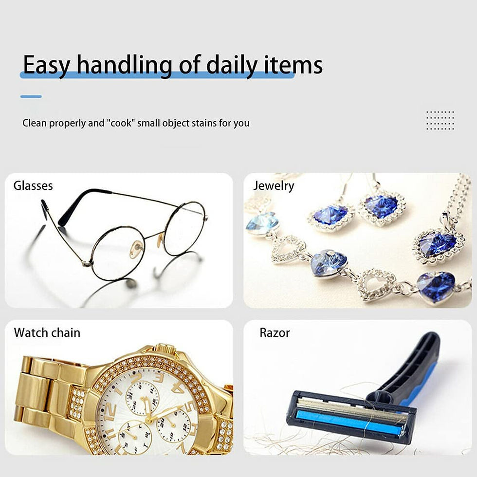 Thumbnail: Ultrasonic Jewelry Cleaner Portable and Low Noise Ultrasonic Machine for Jewelry