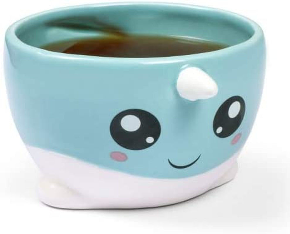 UK Narwhal Fun Novelty Ceramic Mug with Handle-Perfect for Home and Office-10 fl