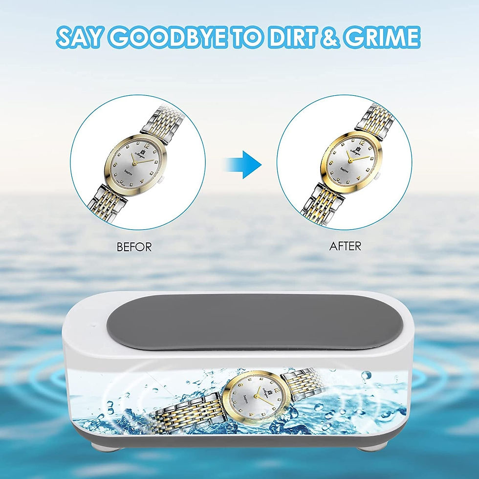 Thumbnail: 300ml Ultrasonic Cleaner Jewellery Sonic Cleaner 45000Hz Ultrasonic Glasses Clea