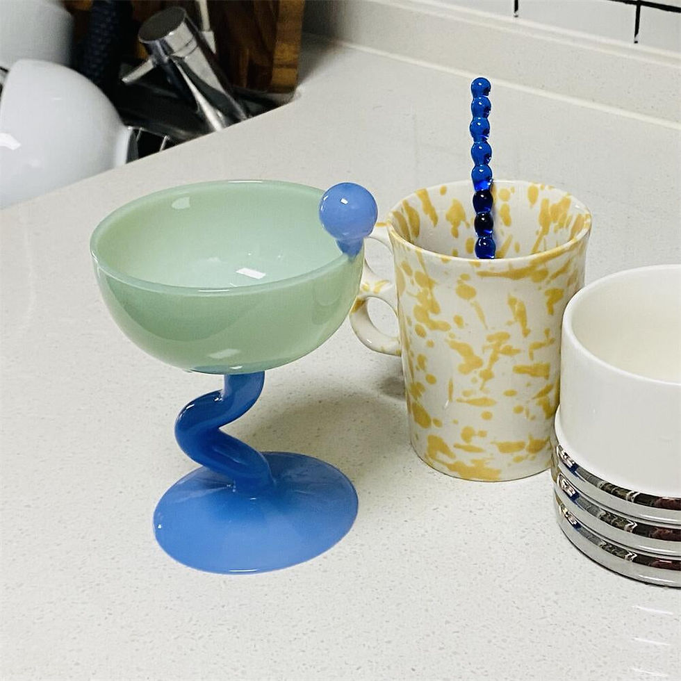 Thumbnail: Irregular Stained Glass Mug High Borosilicate Drink Boiling Water Glass Cocktail