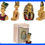 Thumbnail: Novelty Gift Collectable Gold Egyptian Icon Trinket - Mini Gift Bag [Pack of 2]