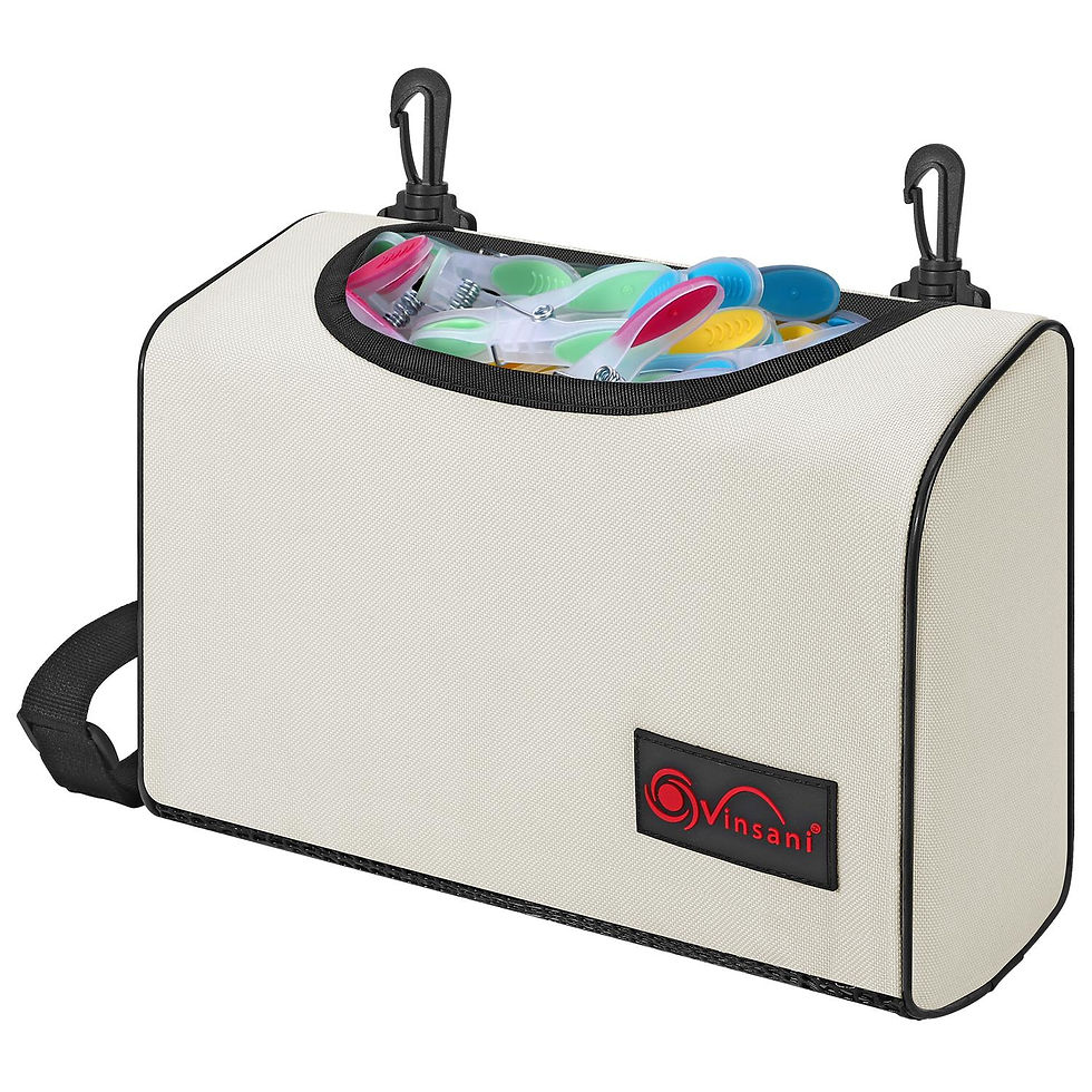 Thumbnail: Premium Zipped & Open Clothes Peg Bag Waterproof Double Clips & Straps