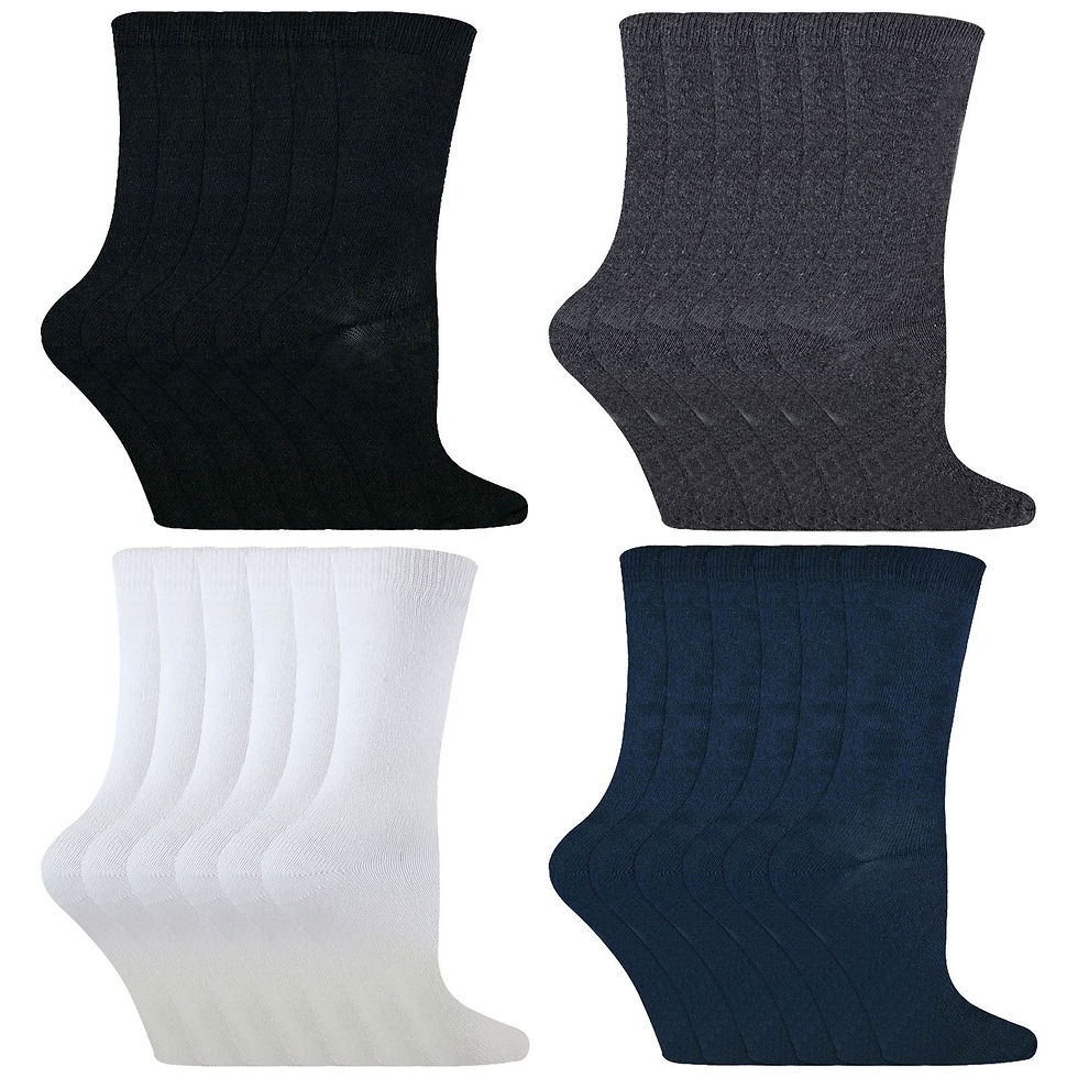 Thumbnail: 6 Pairs Kids Bamboo Socks