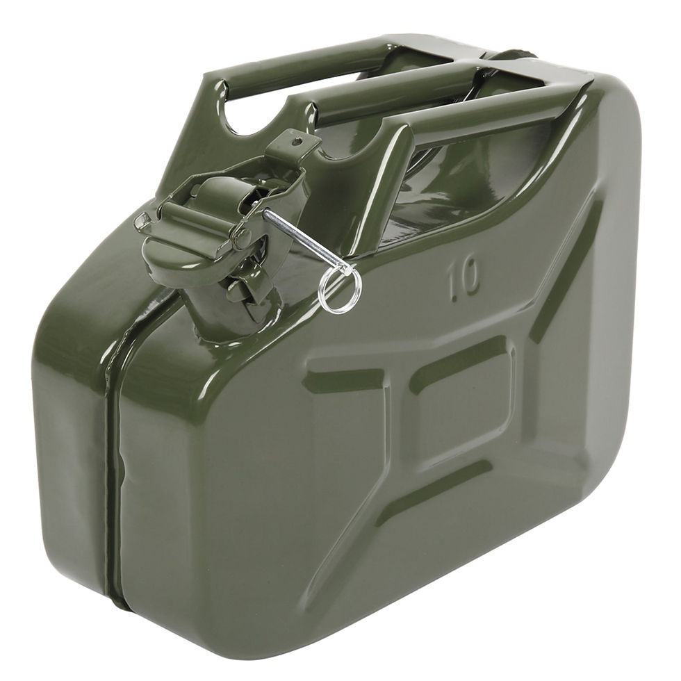 Thumbnail: 10L 0.8mm American Oil Barrel Army Green With Inverted Oil Pipe