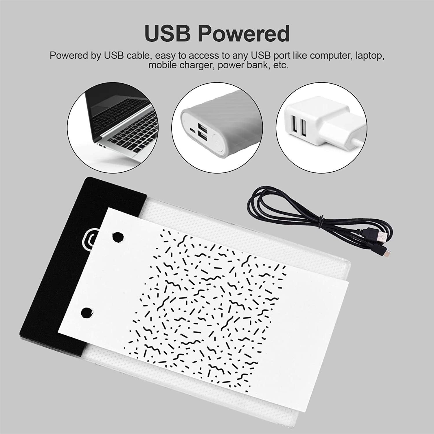 Flip Book Kit, with Light Pad LED Light Box Tablet 300 Sheets Drawing Paper Flip