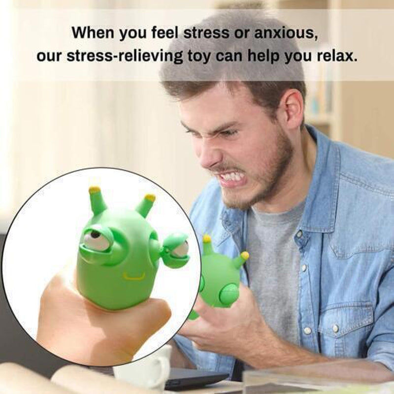 Thumbnail: Green Bug Squishy Squeeze Toys Popping Out Eyes Squeeze Toy Hand Novelty Gifts