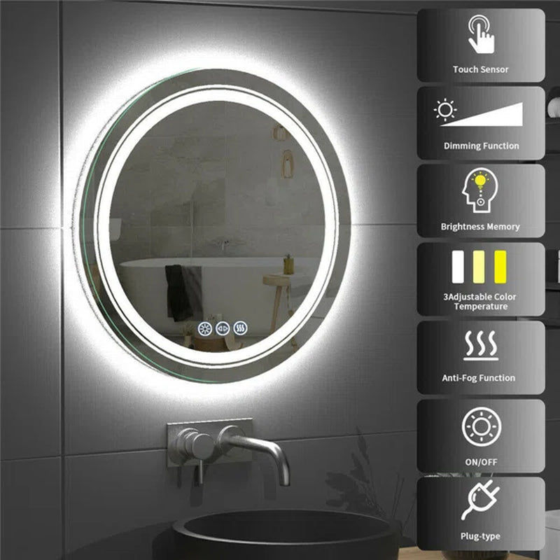 Thumbnail: Gelston round LED Wall Mirror