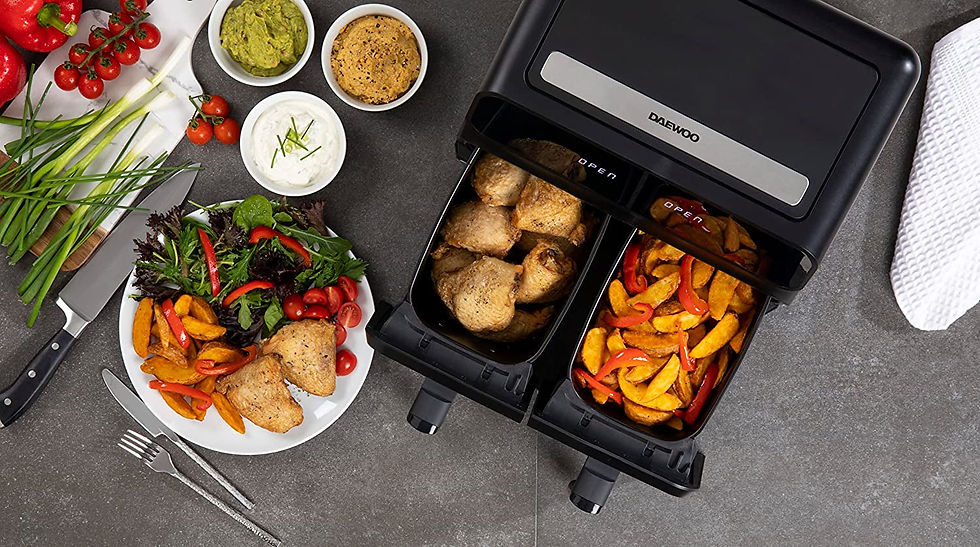 Thumbnail: Ultimate Family-Sized Air Fryer with Dual Zones and 8 Cooking Functions