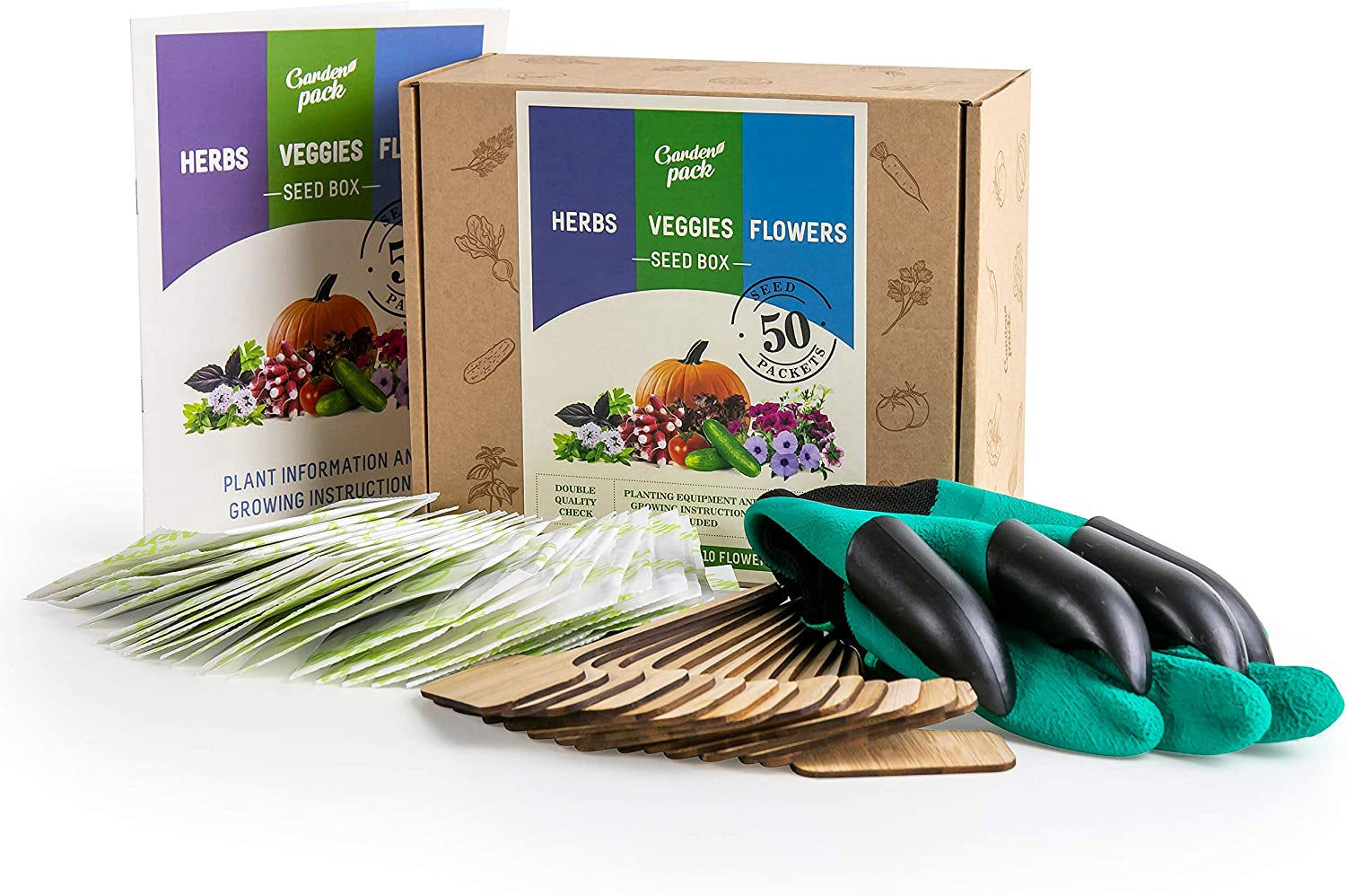 The Ultimate Seed Starter Kit: 50 Varieties of Vegetables, Herbs, and Flowers