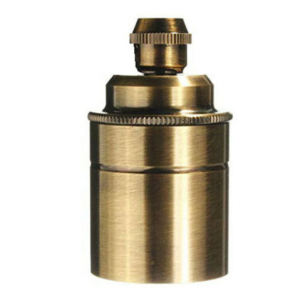 Plain Holder Yellow Brass E27 Socket Ceramic Light Bulb Holder~2745 