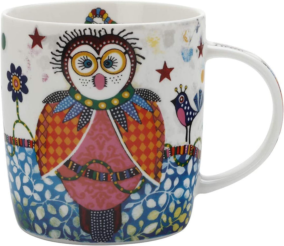 Thumbnail: DI0097 Smile Style Colourful Pig Mug in Gift Box, 'Pigasus', Porcelain, Multi Co