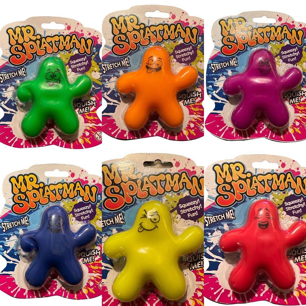 Thumbnail: Mr Splatman Stretch Me Squeeze Me Fun Stress Reliever Sensory Fidget Toy