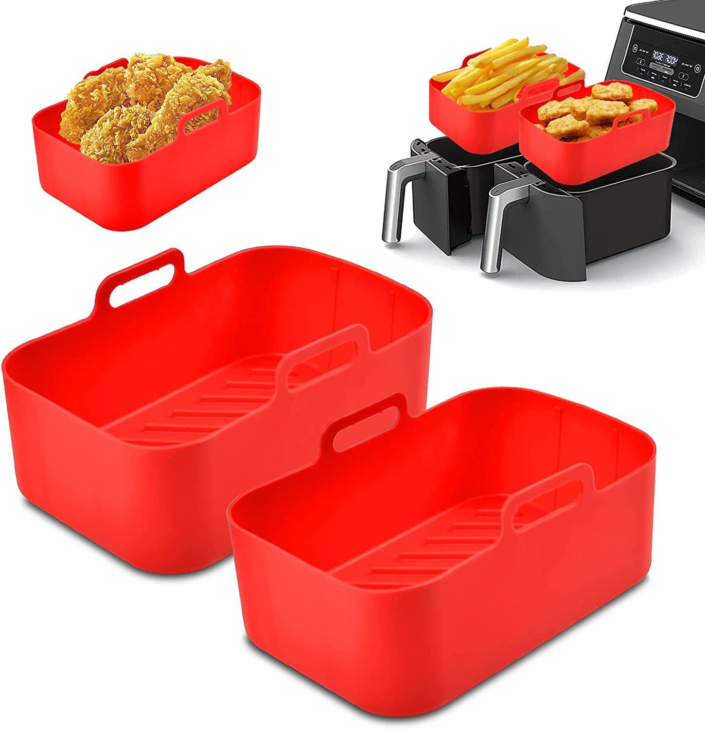 Ninja Duo: Silicone Pot and Liners for Ultimate Air Frying