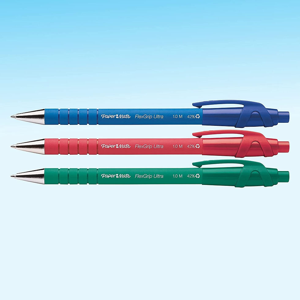 Thumbnail: Flexgrip Ultra Capped Ballpoint Pens | Medium Point (1.0 mm) | Blue | 12 Count