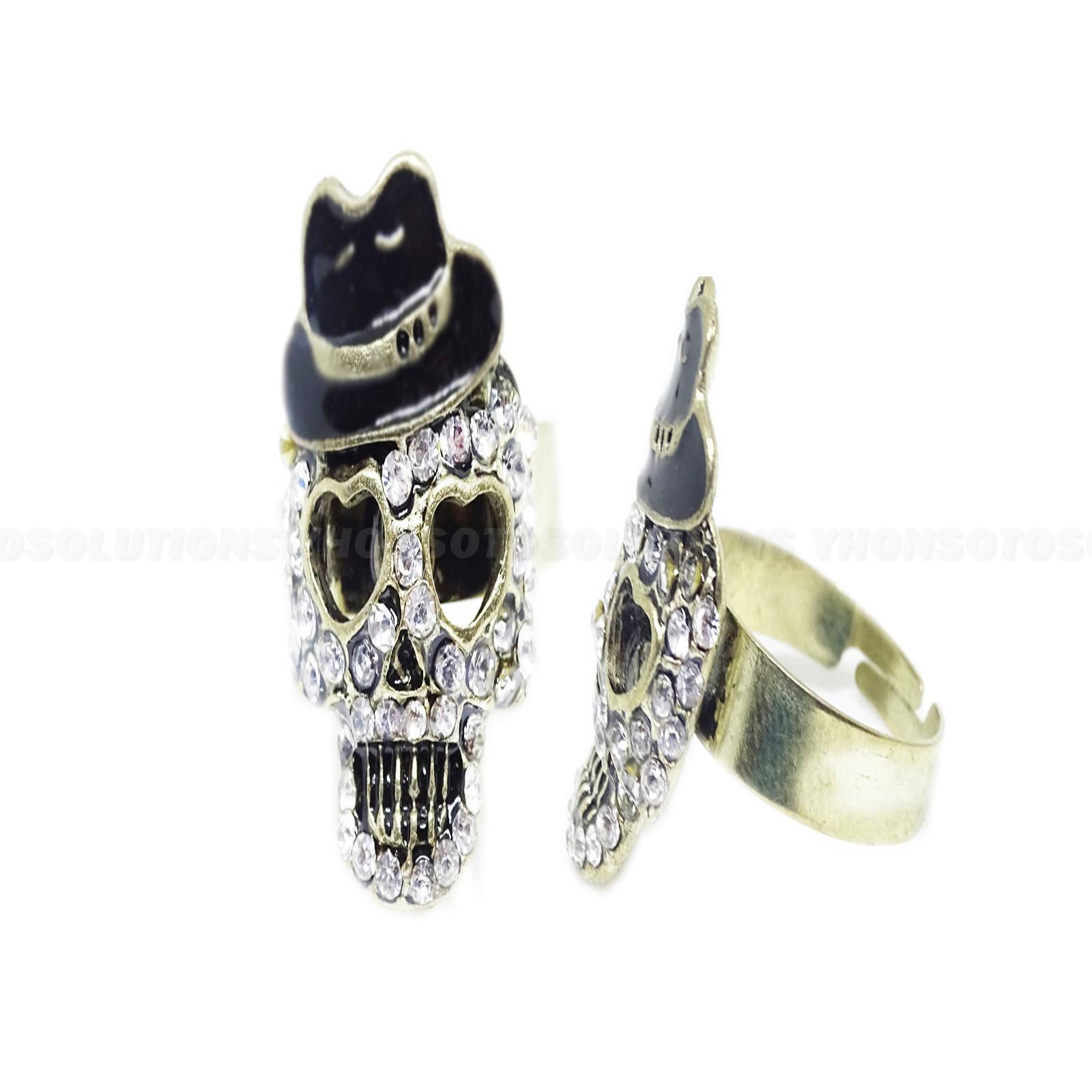 Cute Novelty Hat Skull Ring