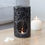 Thumbnail: Black Crackle Glass Pillar Oil Burner