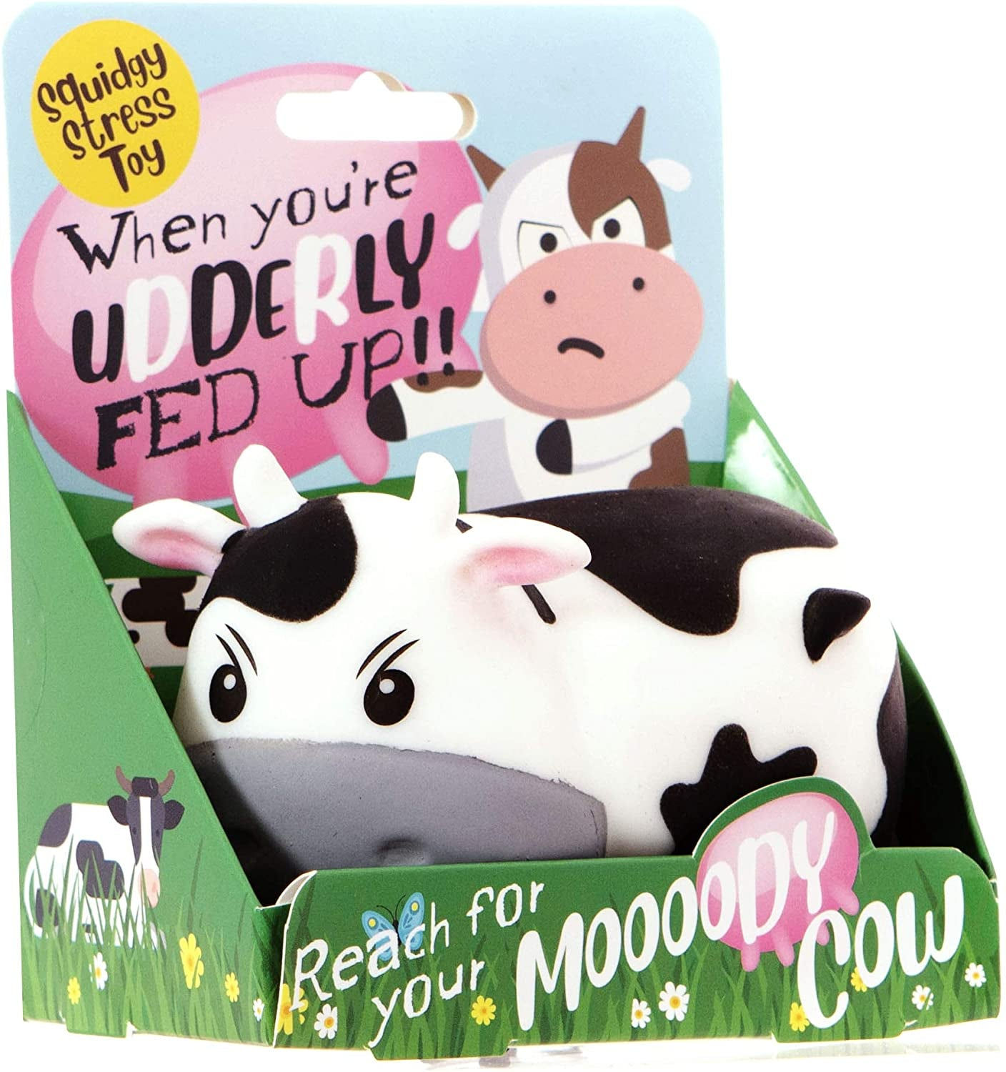 Boxer Gifts Moody Cow Stress Relief Toy | Helps With Anxiety | Novelty Desk Acce