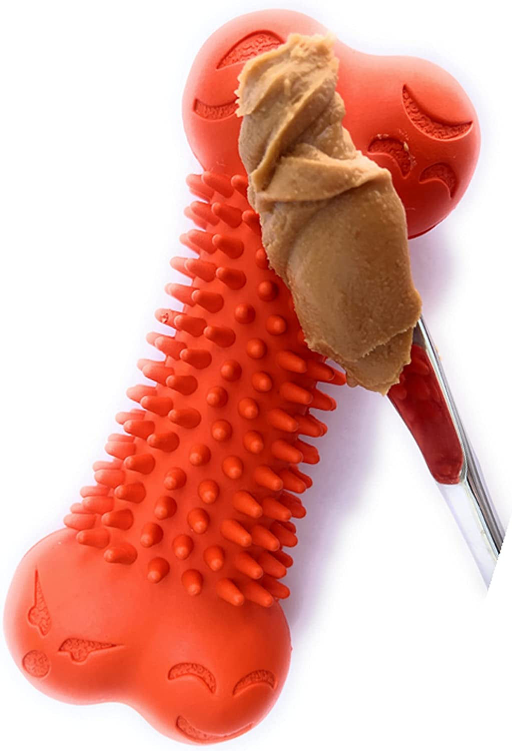 Boredom Busting, Durable Dog Chew Toy with Lick Nodules for Dog Peanut Butter an