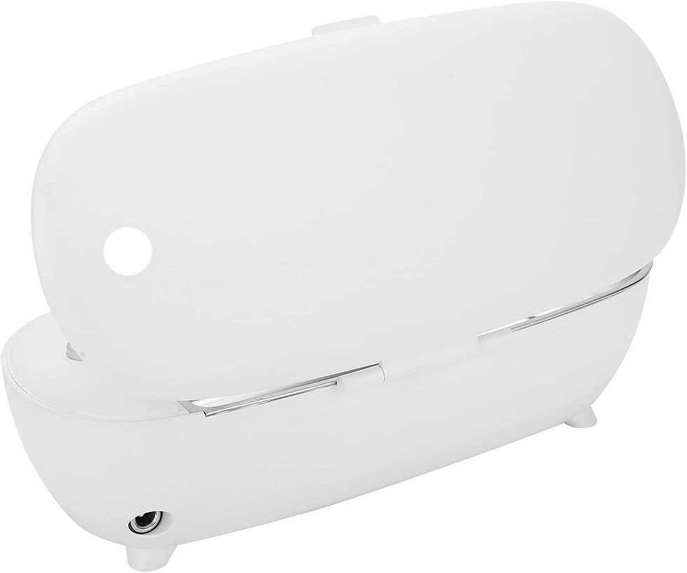 Thumbnail: Mini Ultrasonic Cleaner, 450Ml 46Khz Jewelry Cleaner with Stainless Steel Liner,