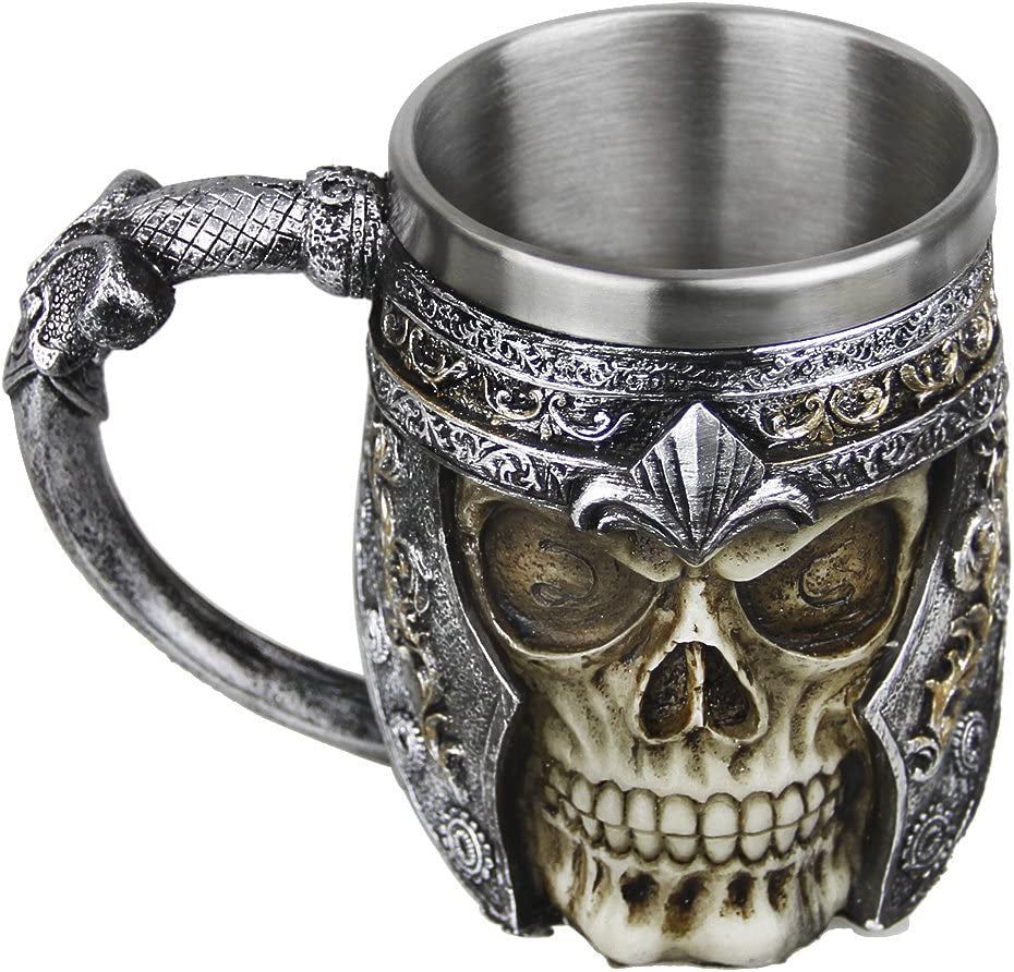 Thumbnail: Skull Mug Beer Tankard 3D Skeleton Goblet Creative Resin Coffee Mug Cup Stainles