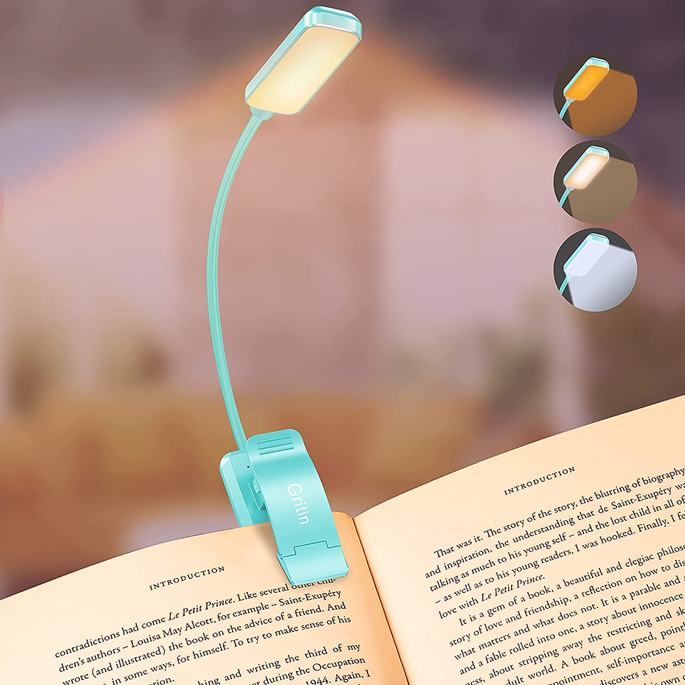 Thumbnail: 9 LED Clip on Book Light, 3 Eye-Protecting Modes Flexible Reading Book Lamp