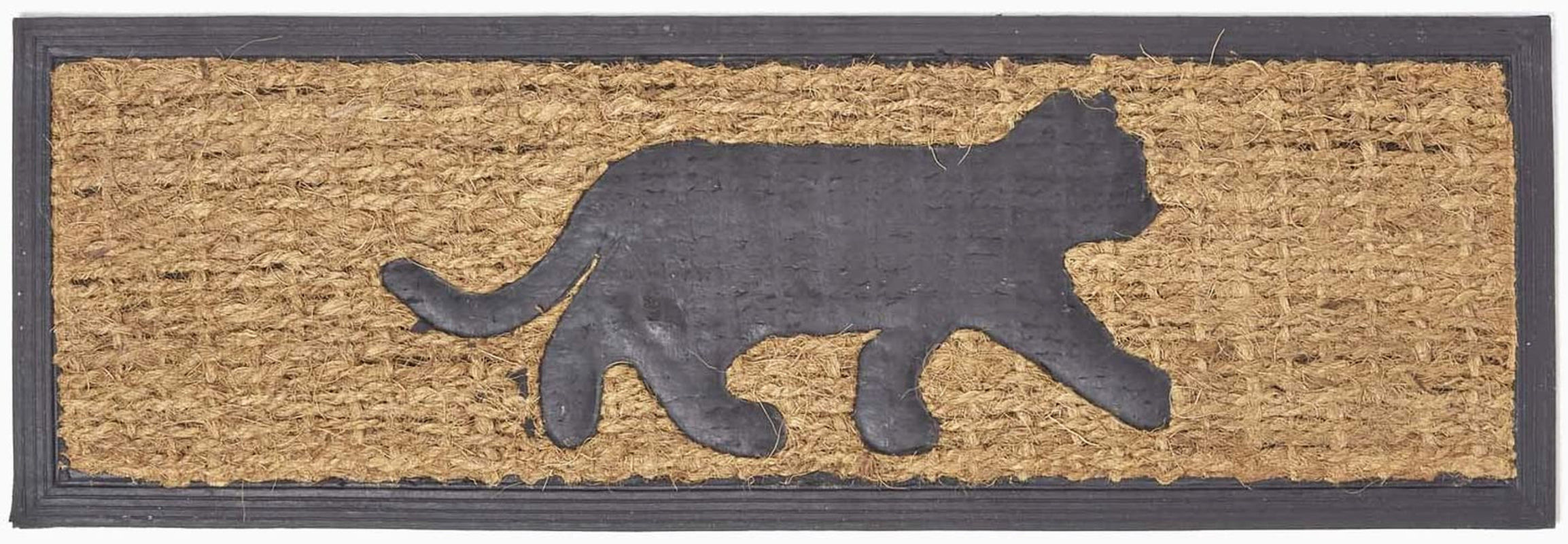 Midnight Mouser: Black Cat Coir Indoor Door Mat