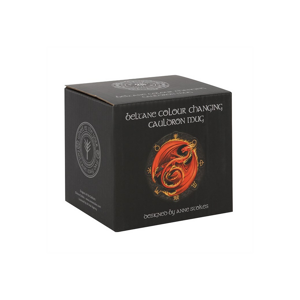 Thumbnail: Beltane Colour Changing Cauldron Mug by Anne Stokes