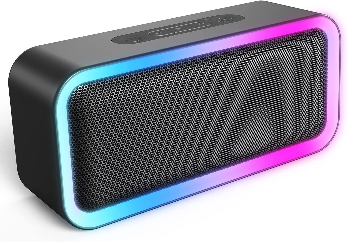 RGB Lights Bluetooth Wireless Speaker, 10W Small Portable Bluetooth Speaker