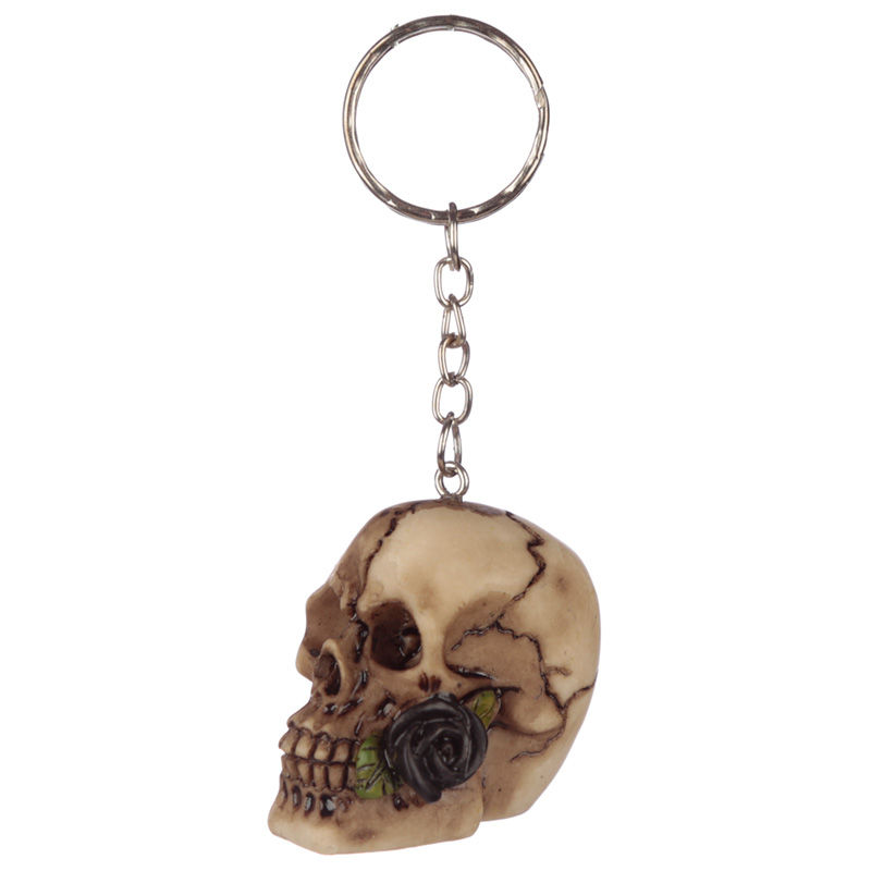 Thumbnail: Novelty Collectable Skulls and Roses Keyring Gift