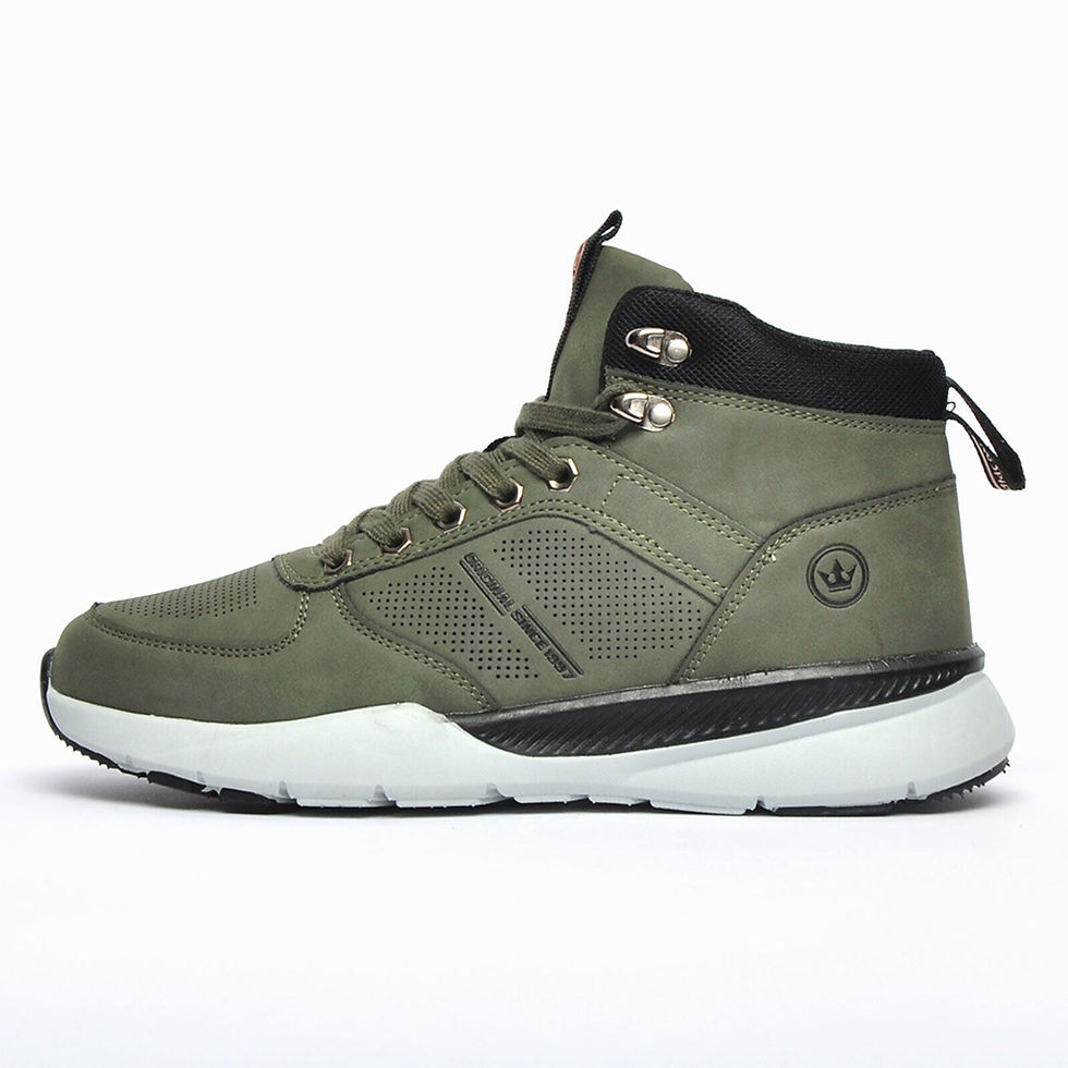 Thumbnail: YS London UrbanRoam Mid Top Casual Smart Designer Urban Hiker Style Ankle Boots