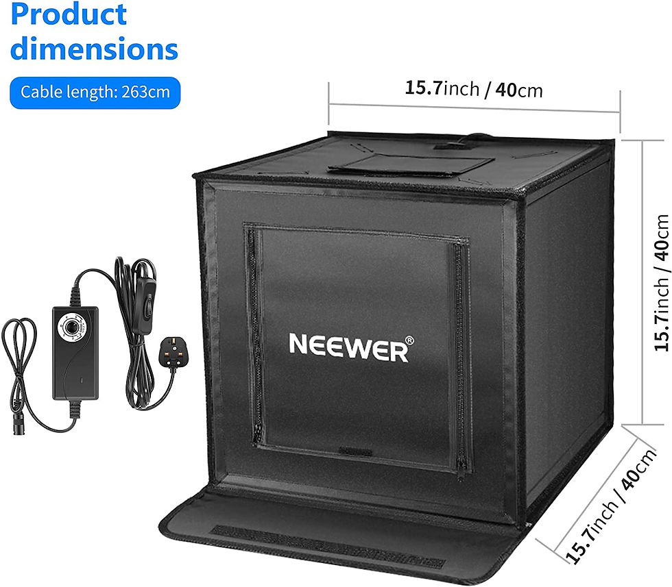Thumbnail: Capture Every Detail: 16 x 16 Photo Studio Light Box with Customizable Lighting