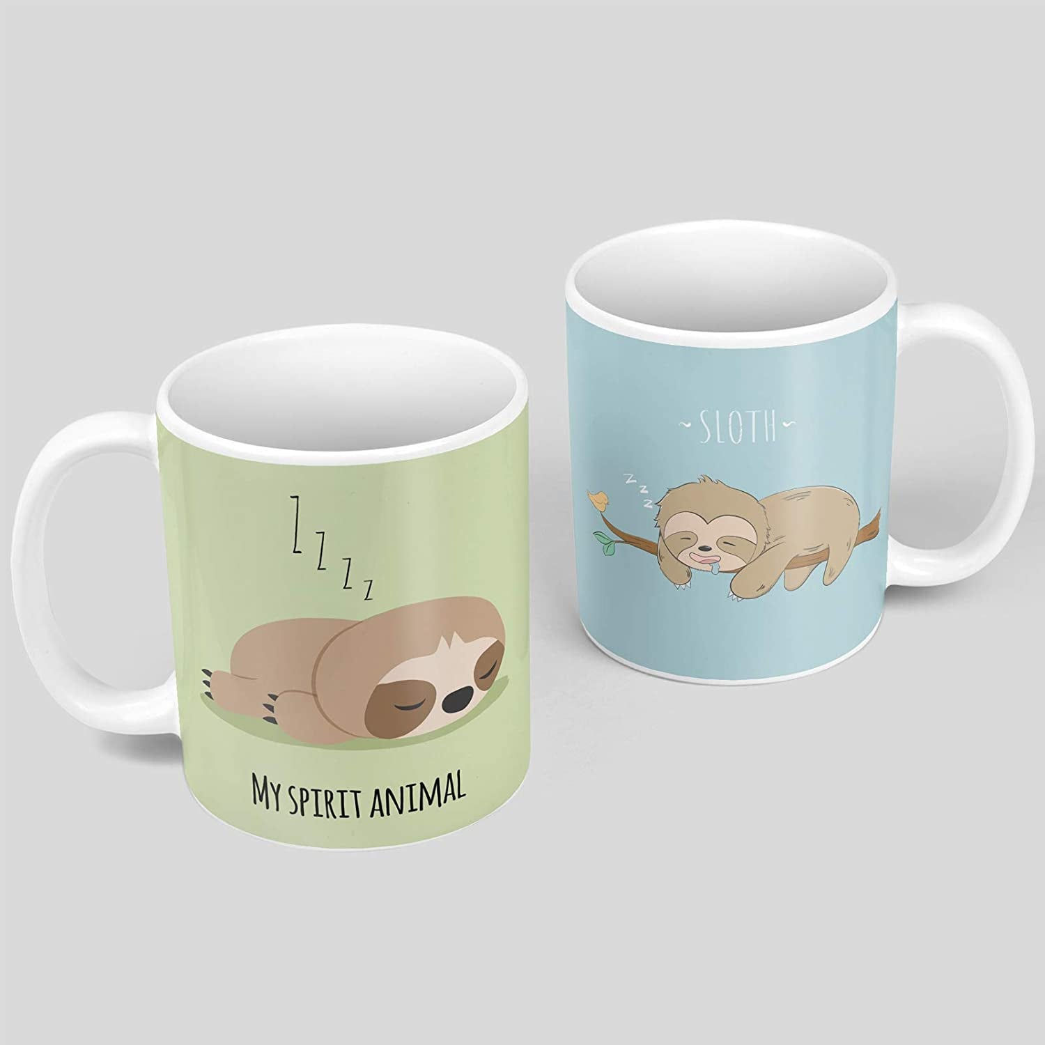 Lazy Days Collection: Sloth Mug and Coaster Set - Hilariously Cute Novelty Gift