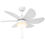 Thumbnail: Mounting Reversible Ceiling Fan with Light, Pull-chain Switch, White