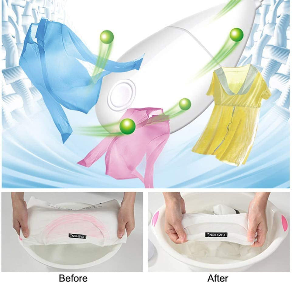 Thumbnail: Mini Ultrasonic Vibration Washing Machine Ultrasound Laundry Cleaning for Stains