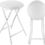 Thumbnail: Round Compact Folding Stool Chair for Home Office (1 X Stool, Black)